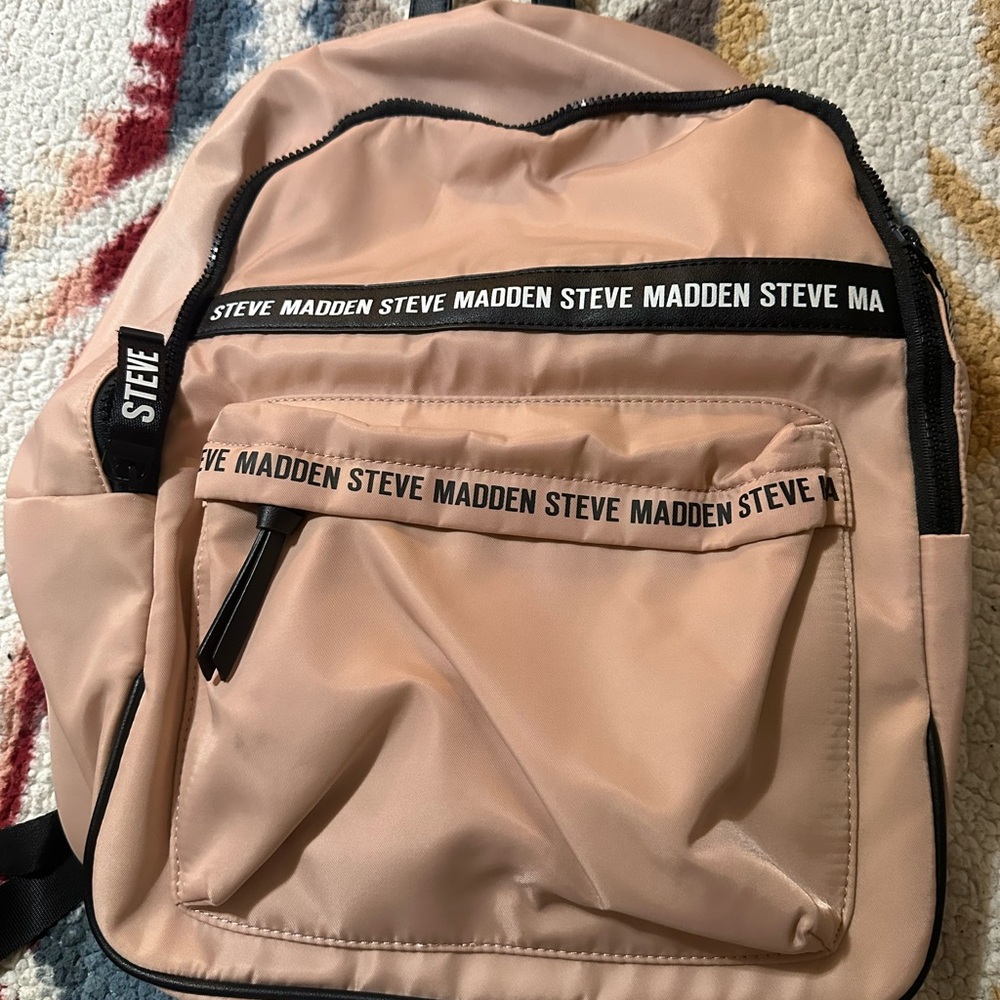 Steve Madden Blush Backpack with Black Accents